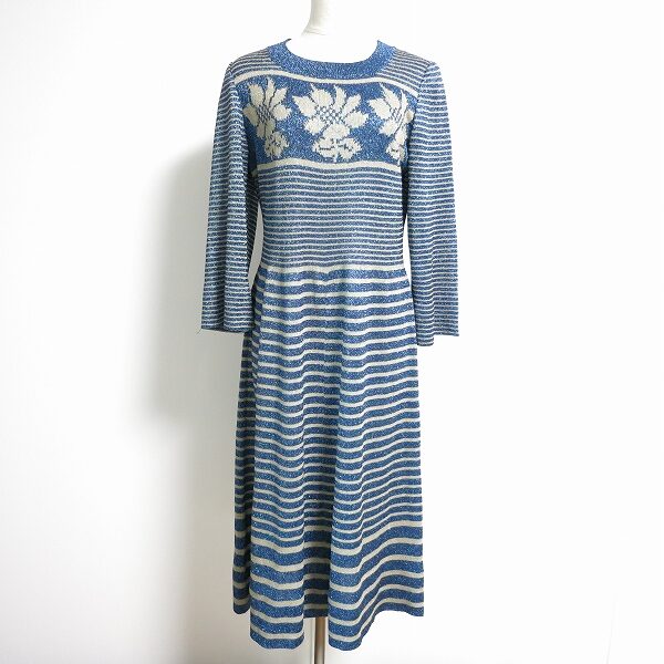 絶妙な大きなのお花柄に癒される【斉藤都世子】ワンピースを買取しました