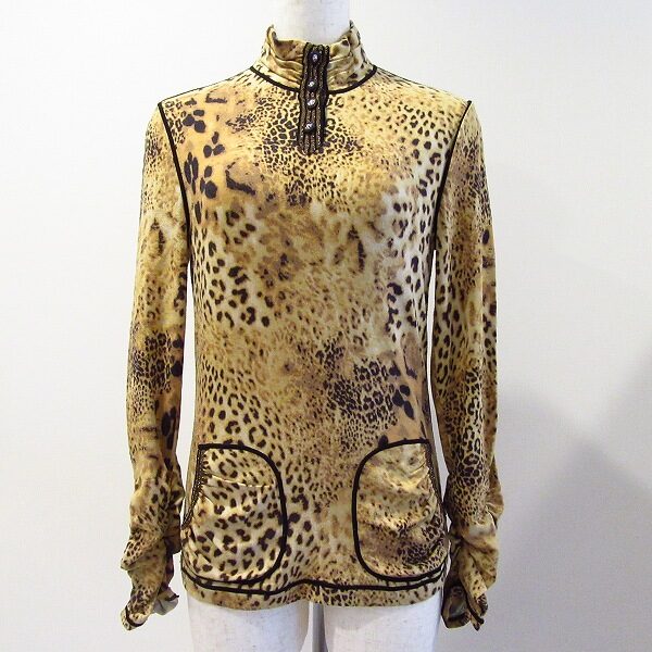 強調しすぎないヒョウ柄がシック 伊太利屋のカットソーを買取しました