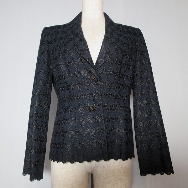 【お買取】刺繍が程よくハンサム 銀座マギーのジャケット