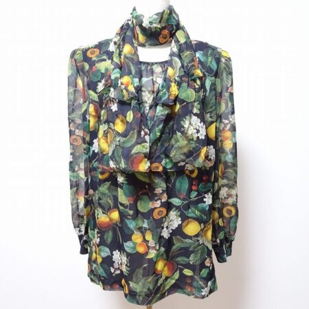 【お買取】美味しそうなフルーツに癒される ジュンアシダのブラウス