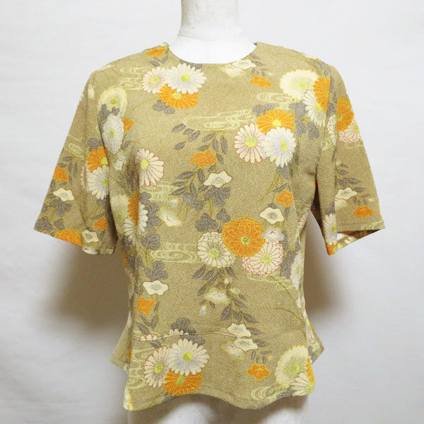 詩仙堂のカットソーを買取しました！美しく光るオレンジのお花が綺麗