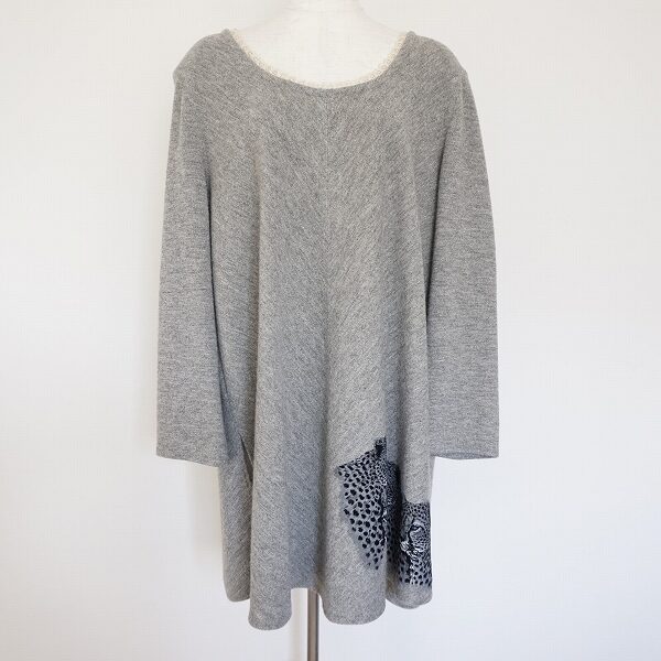 伊太利屋のチュニックを買取しました！ラフなデザインにかっこいいヒョウが刺さる