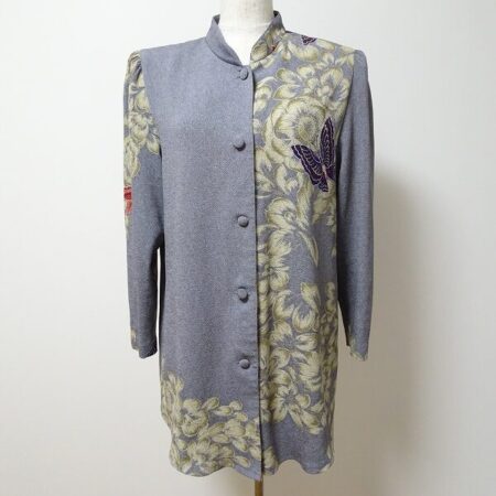 詩仙堂のカーディガンを買取しました！グレー×水色が穏やか