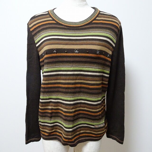 レリアンのニットを買取しました！ポップなボーダーが楽しい