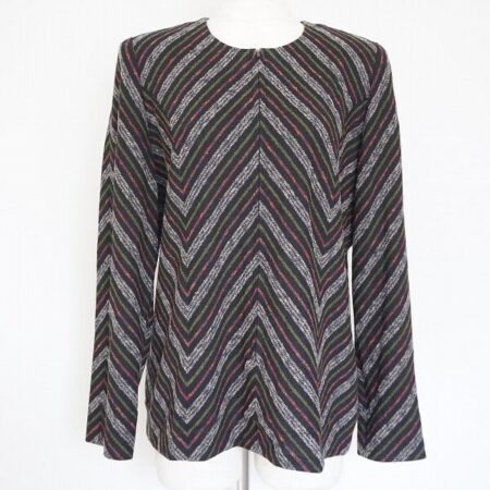 斉藤都世子のニットを買取しました！斜め縞が珍しい