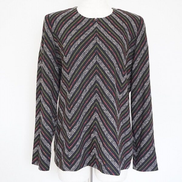 斉藤都世子のニットを買取しました!斜め縞が珍しい