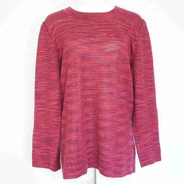 赤と紫のいいとこどり!斉藤都世子のセーターを買取しました