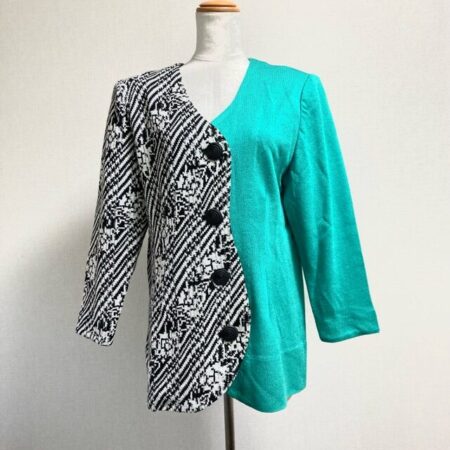 斉藤都世子のバイカラー カーディガンを買取しました