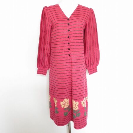 煌びやかなピンクに癒しをもらえる 斉藤都世子のワンピースを買取しました