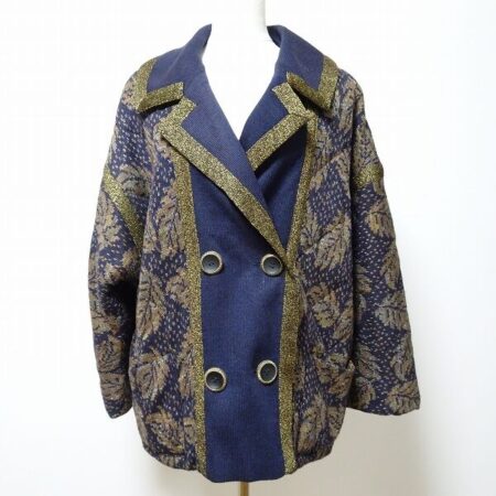 【斉藤都世子】コートを買取しました！シックな葉っぱ柄に魅了