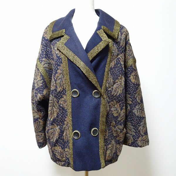 【斉藤都世子】コートを買取しました!シックな葉っぱ柄に魅了