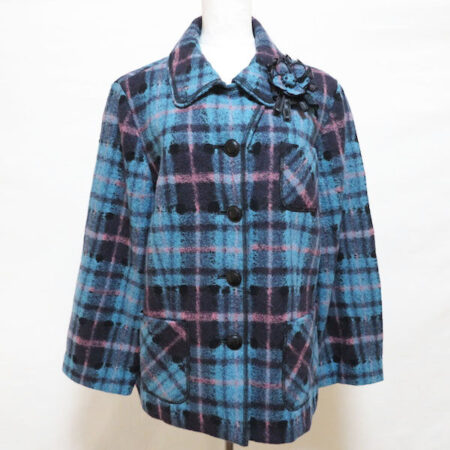 レリアンのジャケットを買取しました！綺麗なブルーのチェックがGOOD