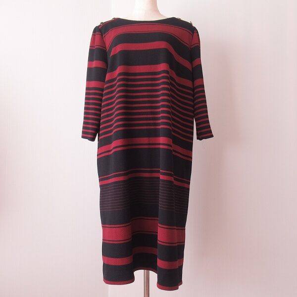 レリアンのワンピースを買取しました！ボルドーと黒の相性が良い