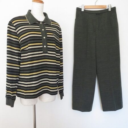 カーキとボーダーの相性抜群 レリアののセットアップを買取しました