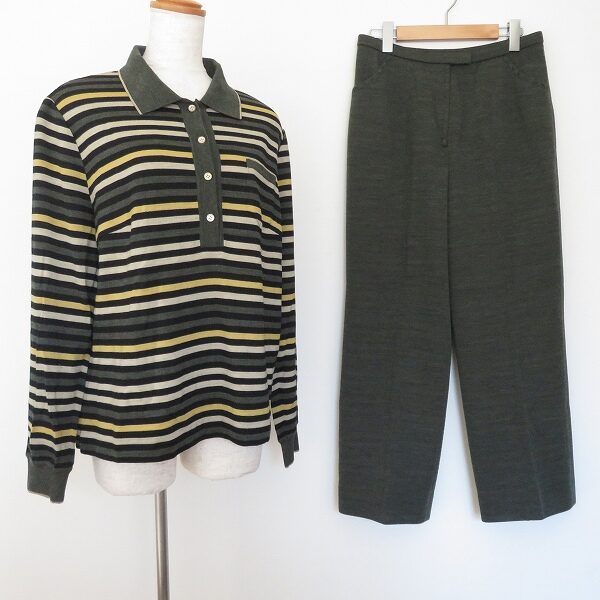 カーキとボーダーの相性抜群 レリアののセットアップを買取しました