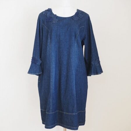 インディゴブルーに癒される ローズティアラのワンピースを買取しました