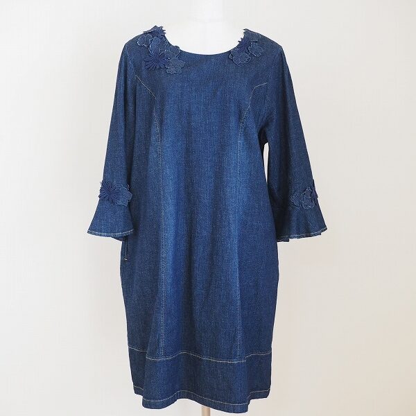 インディゴブルーに癒される ローズティアラのワンピースを買取しました