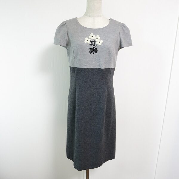 エムズグレイシーのワンピースを買取しました!ツートンカラーではっきりした印象に