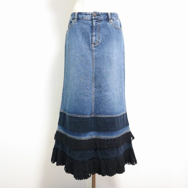 インゲボルグのスカートを買取しました！デニムとレースが見事に調和