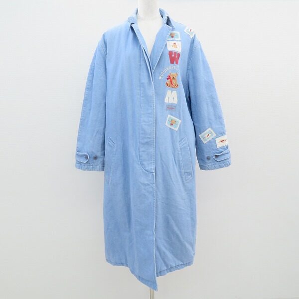 淡いブルーで優しい印象に ワンダフルワールドのコートを買取しました