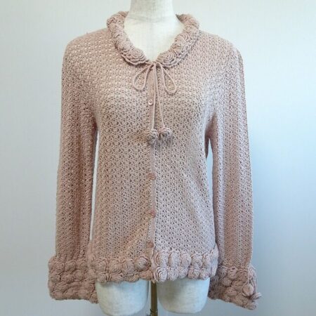かぎ編みが上品 ピンクハウスのカーディガンをお買取！