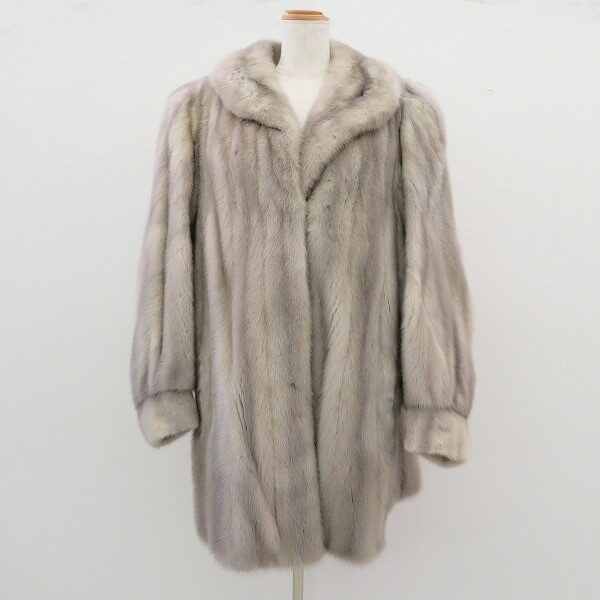パワーの中にも柔らかさがあるサガミンクの毛皮コートを買取しました！