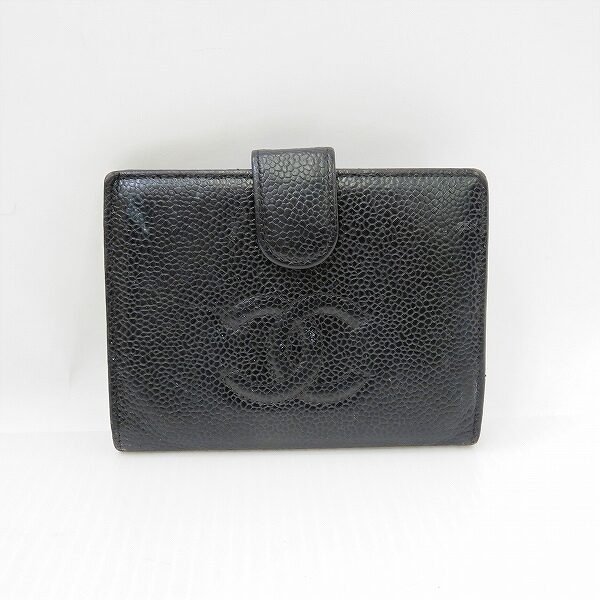 シャネルの二つ折り財布を出張買取しました！