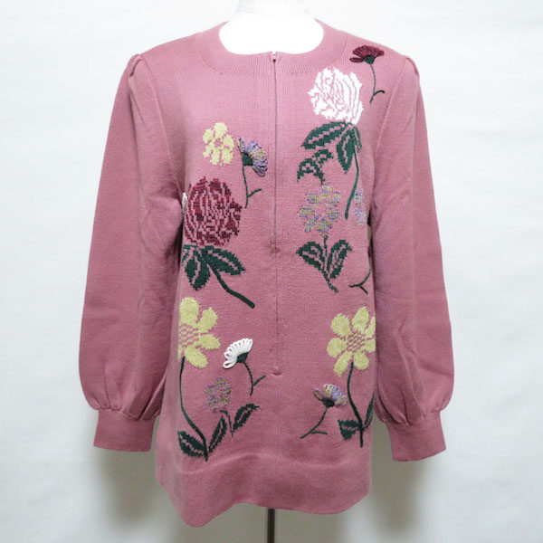 お花がとにかく綺麗 斉藤都世子のセーターを買取しました