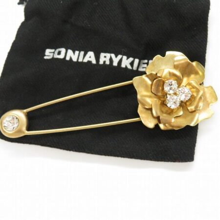 ソニアリキエルのブローチを買取しました！ゴールドの輝きがゴージャス