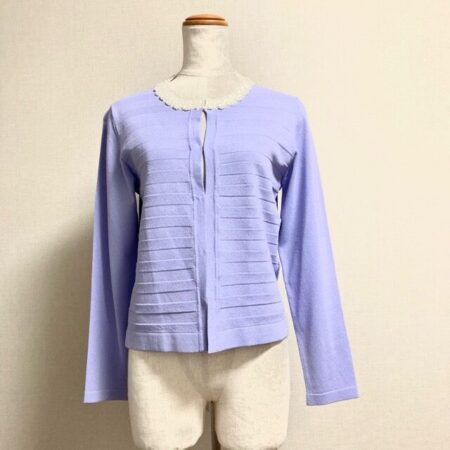 見とれるラベンダーカラー マダムジョコンダのカーディガンを買取しました