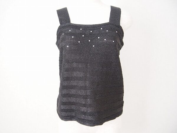 ラメとラインストーンが素敵な斉藤都世子のカットソーを買取しました