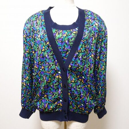 レリアンのアンサンブルを買取しました！幾何学模様に見惚れます