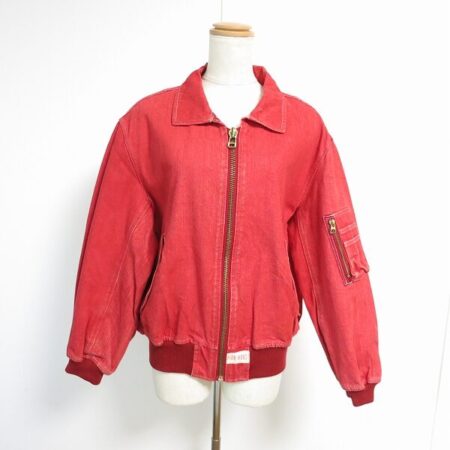 ピンクハウスのブルゾンを買取しました！デニム素材×赤でスマート可愛いが叶う