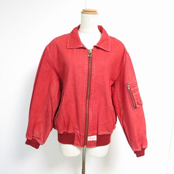 ピンクハウスのブルゾンを買取しました！デニム素材×赤でスマート可愛いが叶う