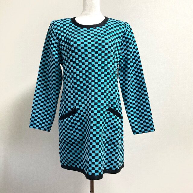 市松模様でカラフルに!斉藤都世子のチュニックを買取しました