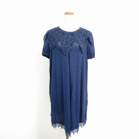 レース使いが綺麗な伊太利屋の麻 ワンピースを買取しました