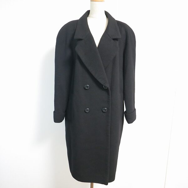 レリアン ダブルの黒コートを出張買取にて買取しました