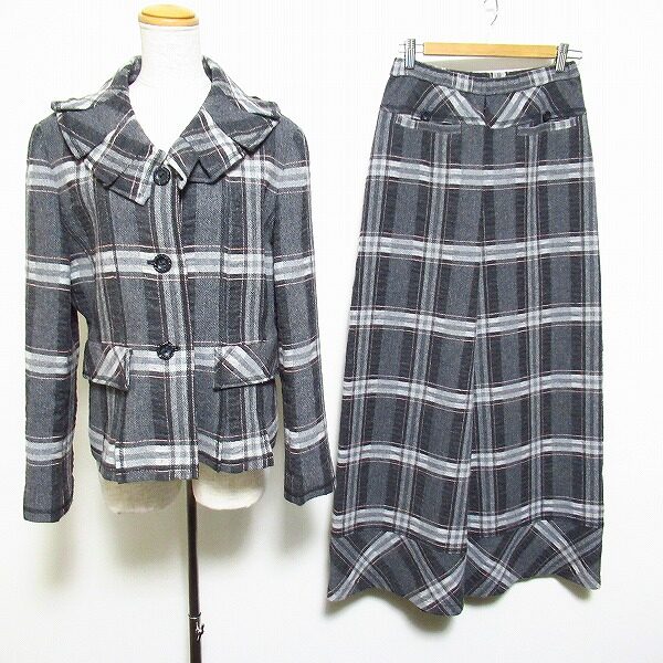 華やか過ぎないチェックが嬉しい イークラットのセットアップを買取しました