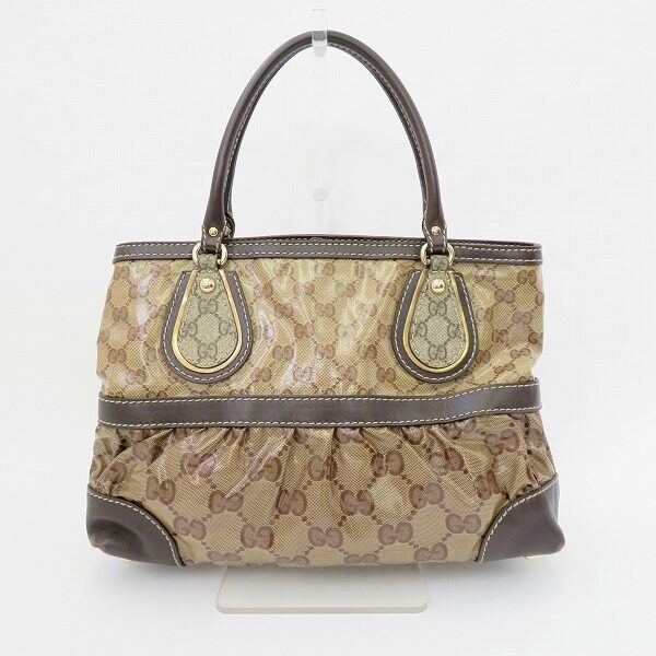 ハンドルの長さもちょうどいいグッチのトートバッグを買取しました