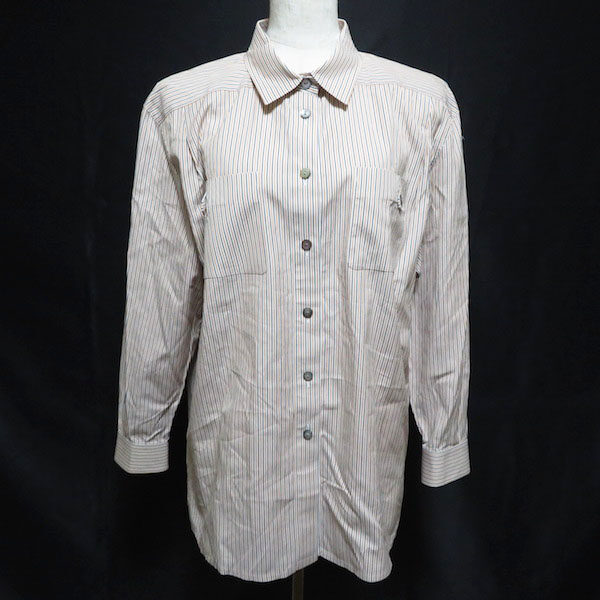 目立ちすぎないストライプが上品なレリアンのシャツを買取しました
