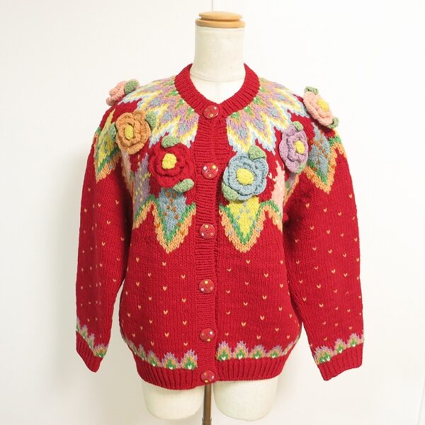 ピンクハウスのカーディガンを買取しました！どこか懐かしさがある