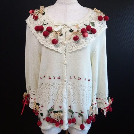 ピンクハウスのカーディガンを買取しました！愛らしいさくらんぼモチーフ