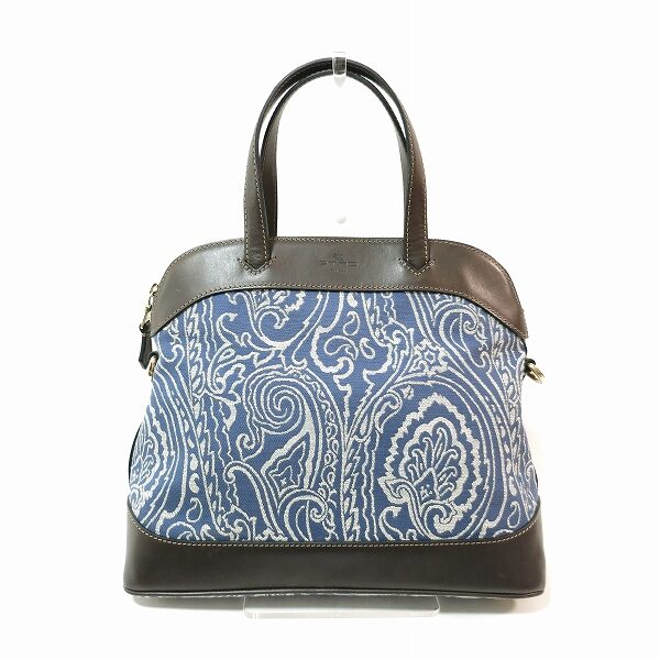 エトロのミニボストンバッグを買取しました!はっきりとしたペイズリーが美しい