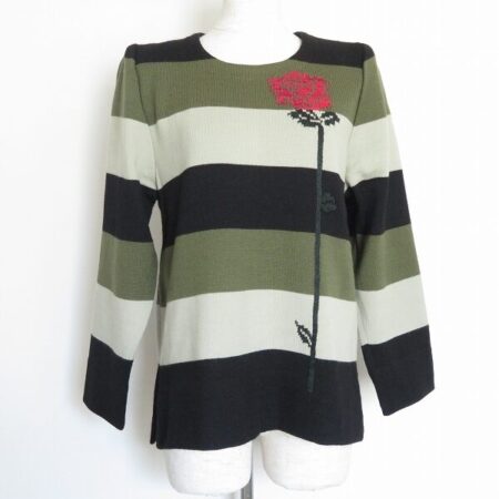 斉藤都世子のカットソーを買取しました！渋いグリーンとブラックのボーダーが素敵