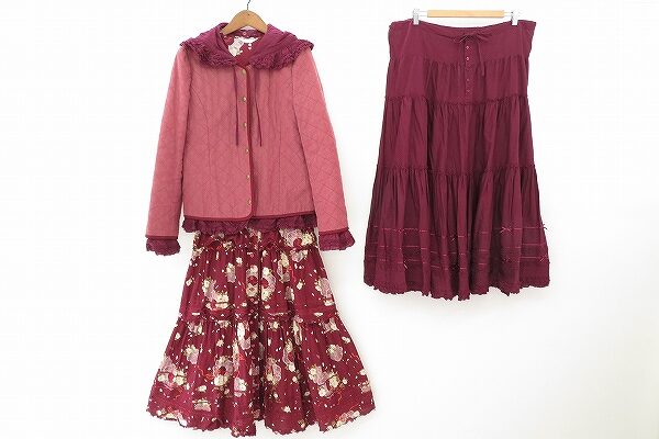 ボルドーのかっこよさもある!ピンクハウスののセットアップを買取しました