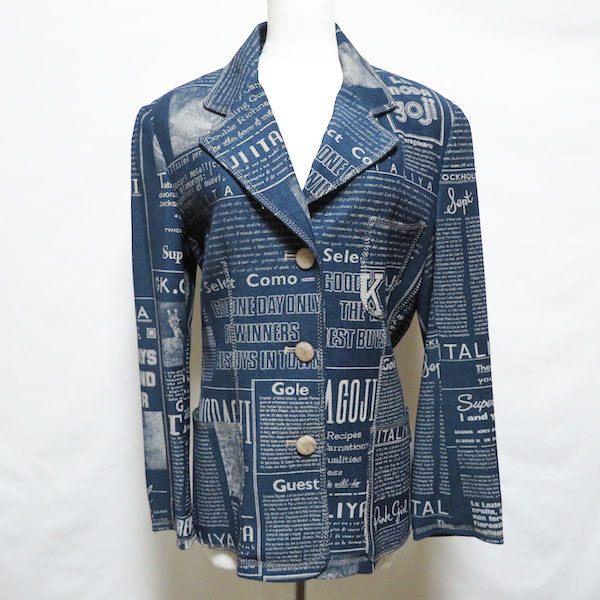 デニム風で楽しく着られる 伊太利屋のジャケットを買取しました