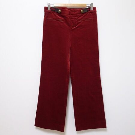 朱色×ベロア調で上質にグッチのパンツを買取しました