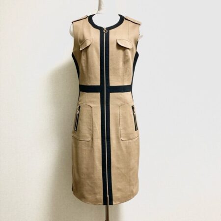 アドルフォドミンゲスのワンピースを買取しました｜ベージュ×黒で上品