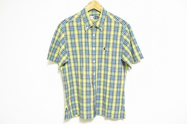 はっきりしたチェックが素敵なブラック＆ホワイトの半袖シャツを買取しました