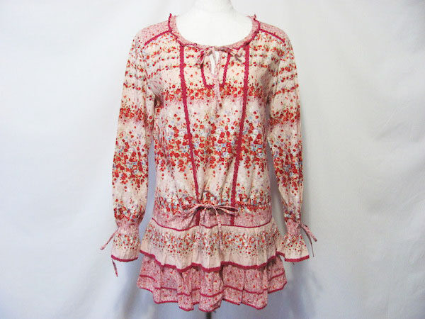 ピンク×花柄でキュートなピンクハウスのチュニックを買取させて頂きました